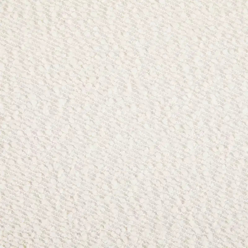 Pouf Rotondo Moderno in Bouclé – Poggiapiedi d'Appoggio Imbottito Morbido