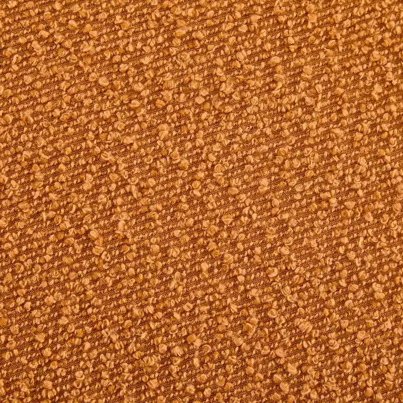 Pouf Rotondo Moderno in Bouclé – Poggiapiedi d'Appoggio Imbottito Morbido