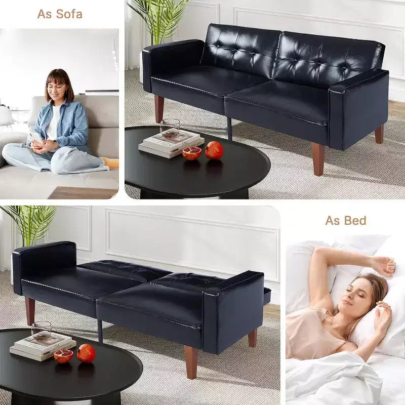 Divano Letto Convertibile con Schienale Regolabile – Multifunzionale