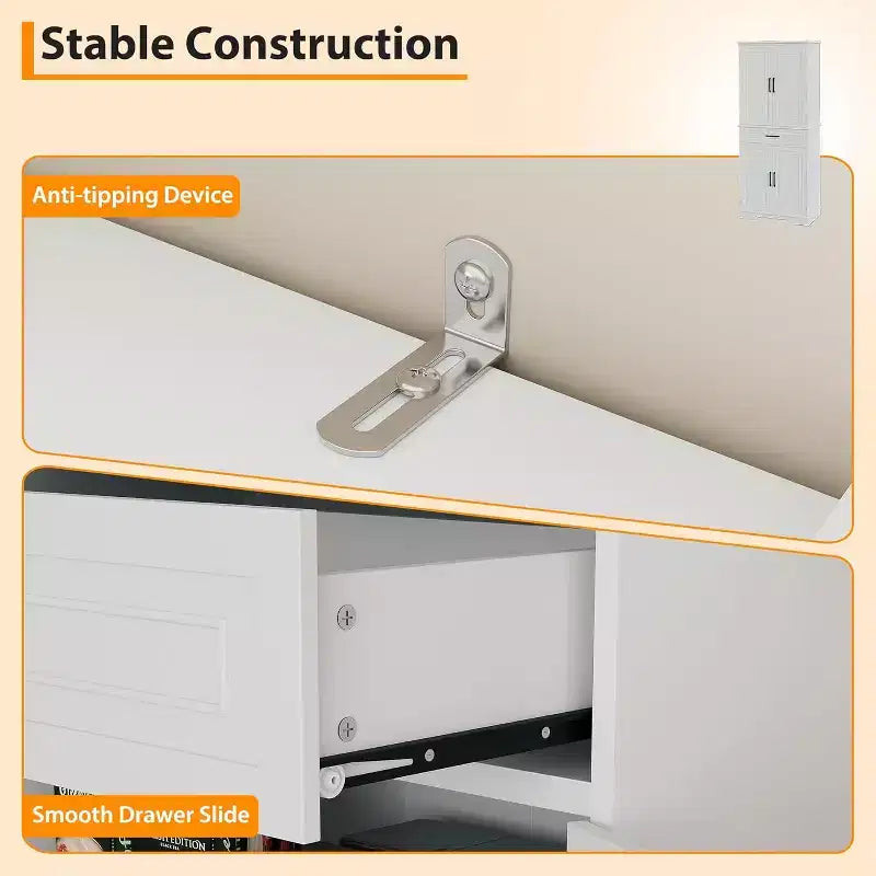 Mobiletto da cucina a pavimento, mobiletto a colonna alto 72 cm con cassetto