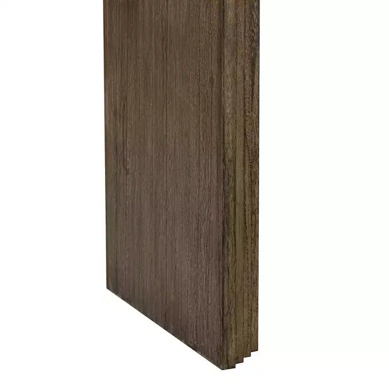Consolle in legno minimalista, tavolo da ingresso moderno scanalato per soggiorno e ingresso