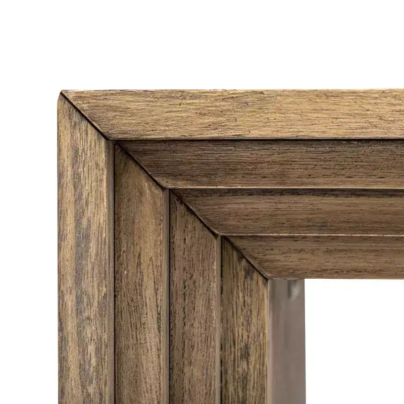 Consolle in legno minimalista, tavolo da ingresso moderno scanalato per soggiorno e ingresso