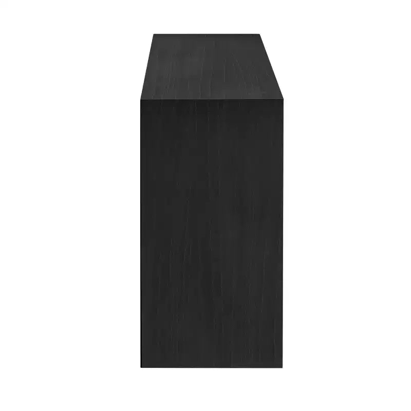 Consolle in legno minimalista, tavolo da ingresso moderno scanalato per soggiorno e ingresso