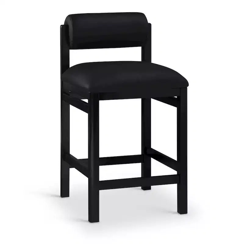 Meridian Furniture,Roundhill Vegan Leather Upholstered Counter Stool