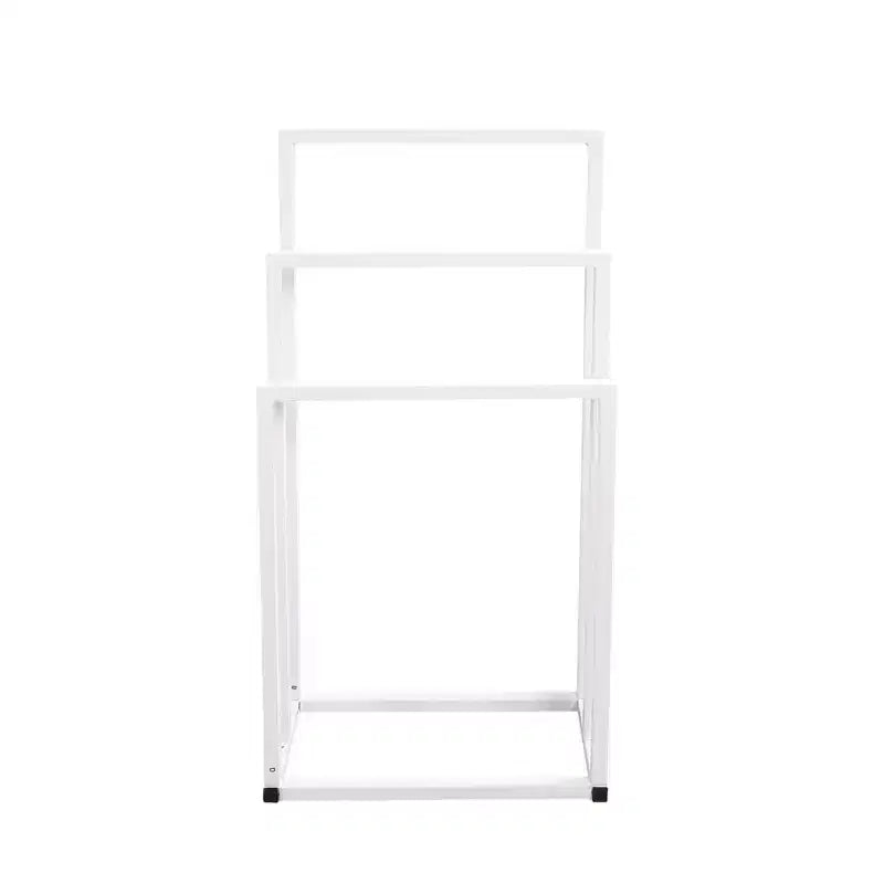 Piantana portasciugamani indipendente, a 3 ripiani, porta coperte, in metallo leggero con finitura cromata, stile industriale moderno, porta salviette per asciugamani piccoli