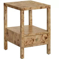Crestview Collection Square Brown Solid Wood Accent_End Table