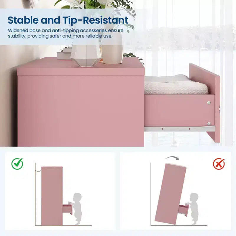 Comò in legno per camera da letto con 4 cassetti, comò moderni alti, cassettiera ampia con maniglie dorate, comodino con cassetti, armadietto organizer