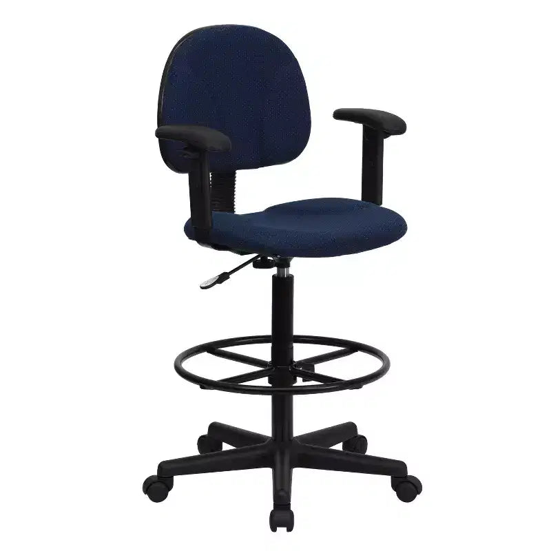 Two Cylinder Adjustable Drafting Chair with Flip-Up Arms