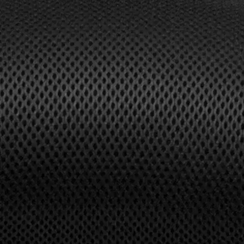 Sedia da ufficio ergonomica multifunzione in rete nera con schienale medio e braccioli regolabili