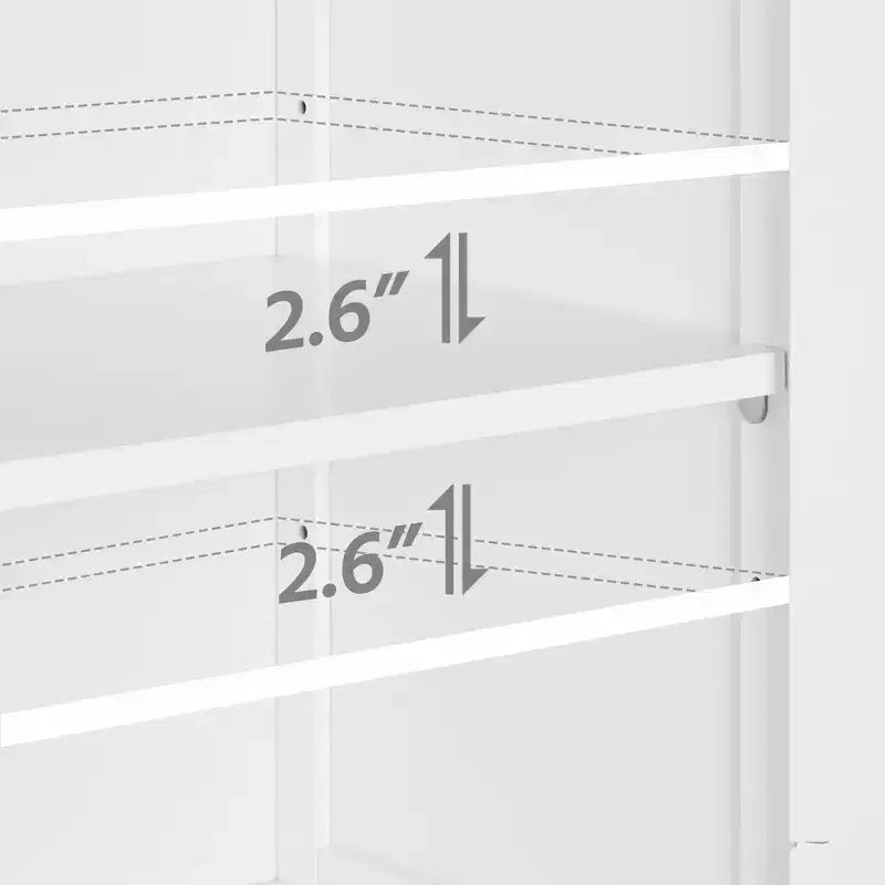 Mobiletto bagno in legno con ripiano regolabile – Organizer contenitore a colonna
