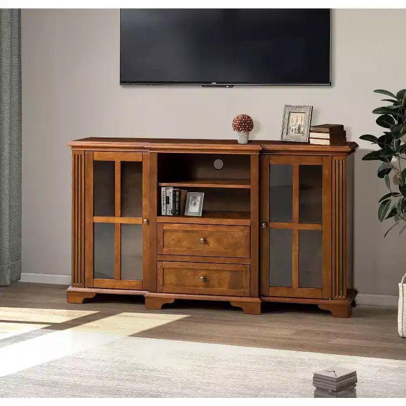 Mobile TV da Salotto per TV fino a 65" con 2 Cassetti e Ripiano