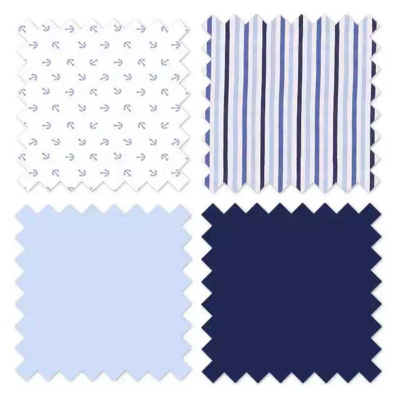 Cesto portabiancheria pieghevole Little Sailor con struttura in legno di pino – 100% cotone, lavabile in lavatrice